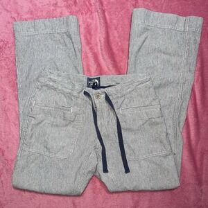 The North Face Larison Wide Leg Pants Women's Size 2 Low Rise Linen Blend